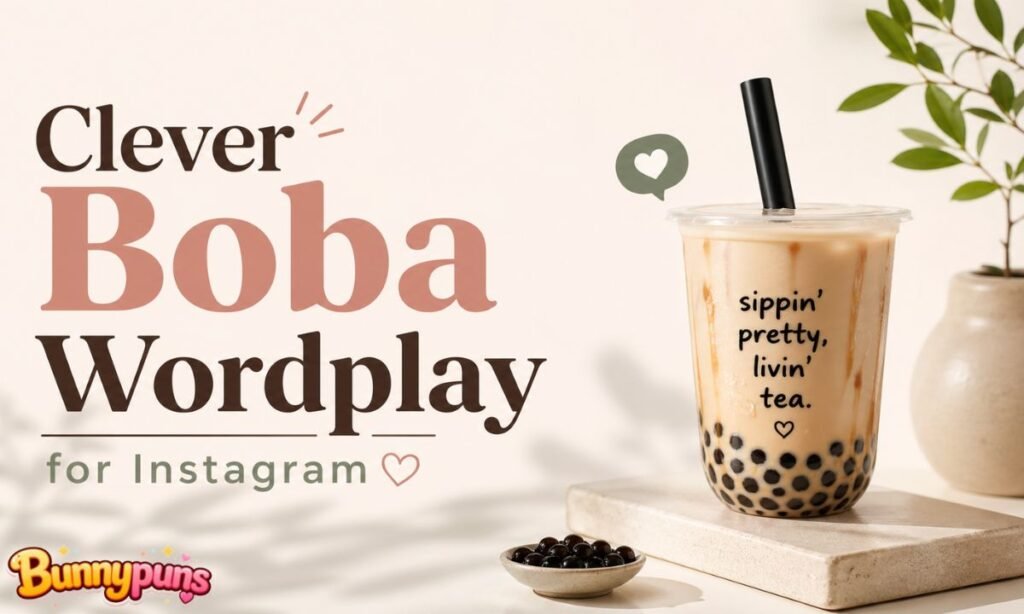 Clever Boba Wordplay for Instagram