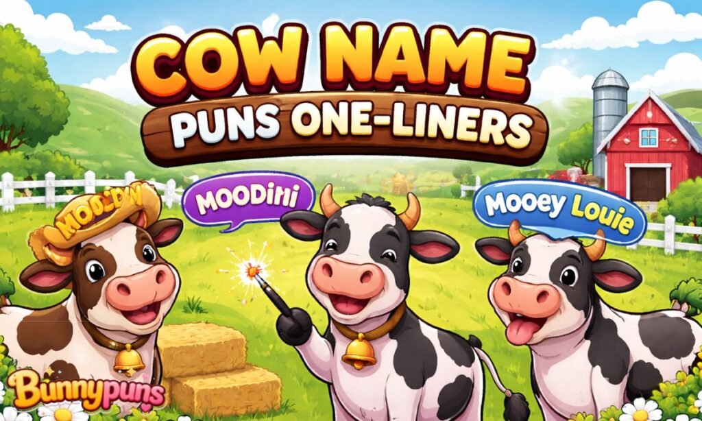 Cow Names Puns One Liners