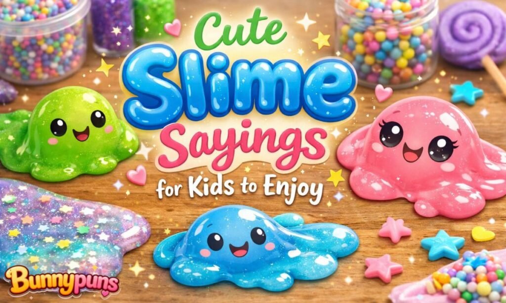 Cute slime sayings for kids to enjoy