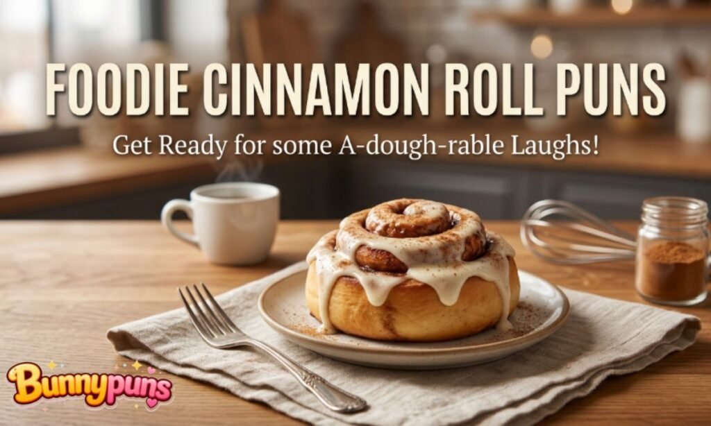 Foodie Cinnamon Roll Puns
