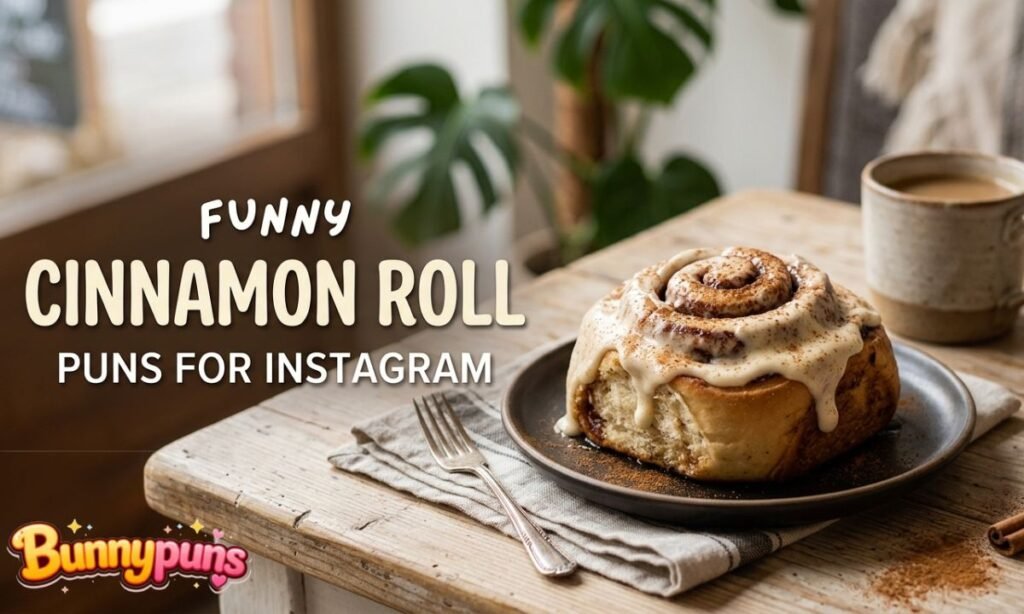 Funny Cinnamon Roll Puns for Instagram
