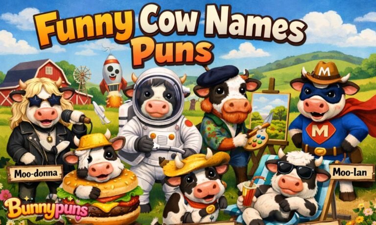 Funny Cow Names Puns