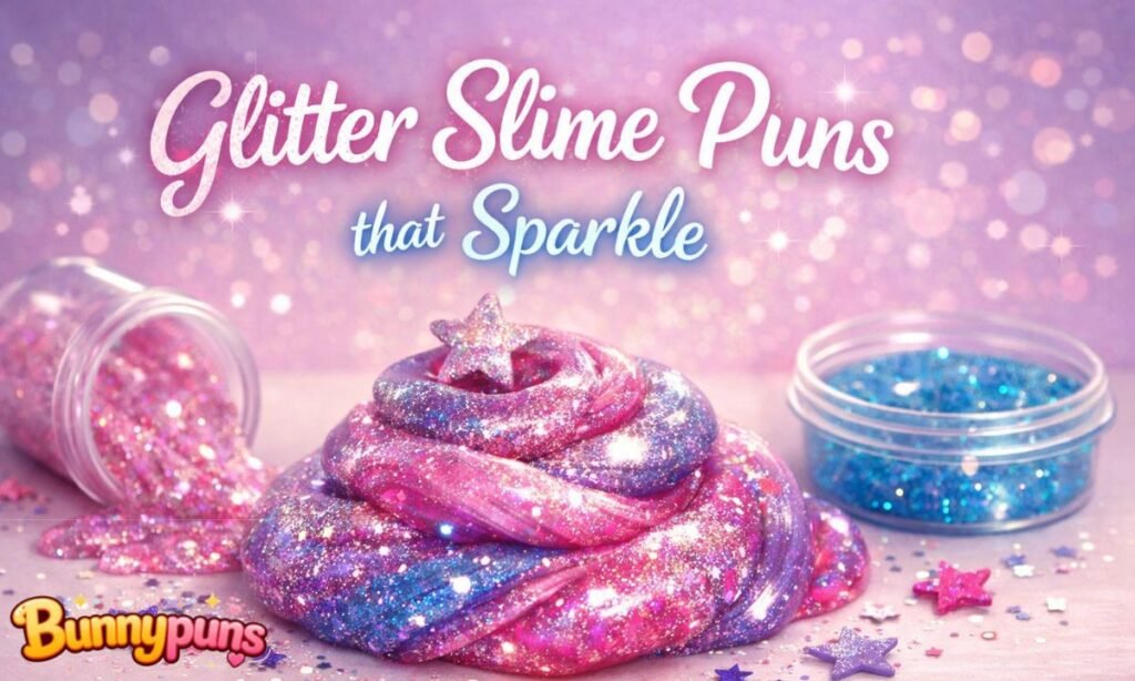 Glitter slime puns that sparkle