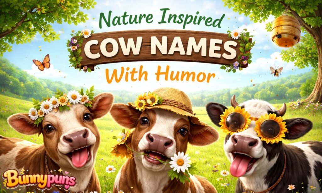 Nature Inspired Cow Names With Humor