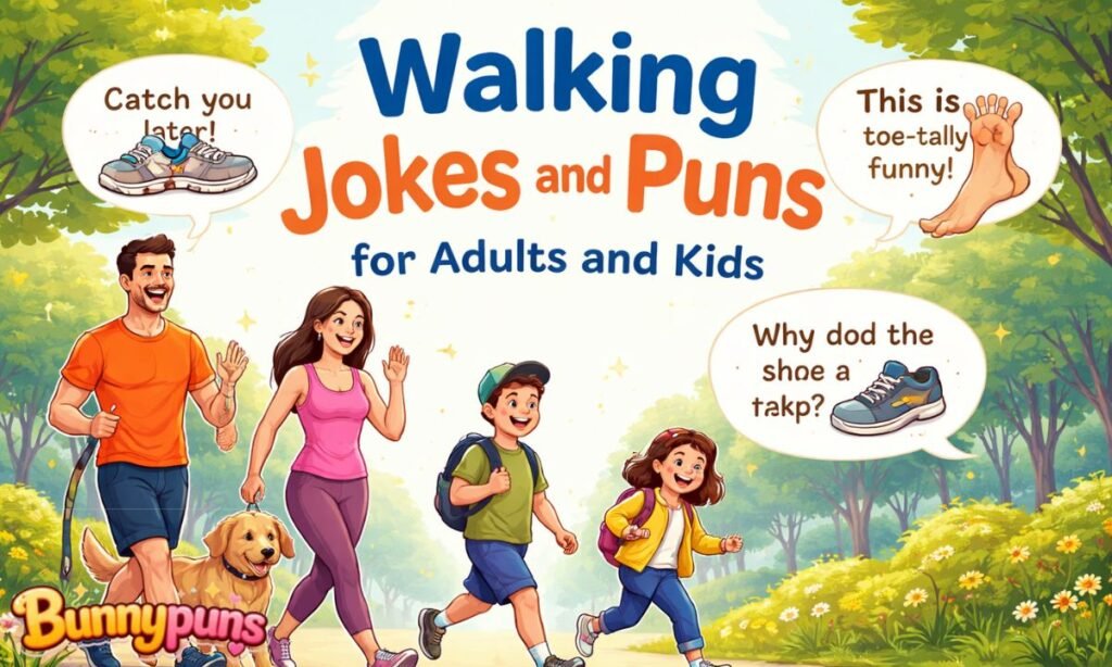 Walking Jokes and Puns for Adults and Kids