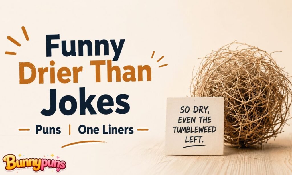Funny Drier Than Jokes Puns One Liners