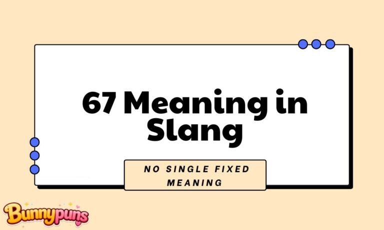 67 Meaning in Slang