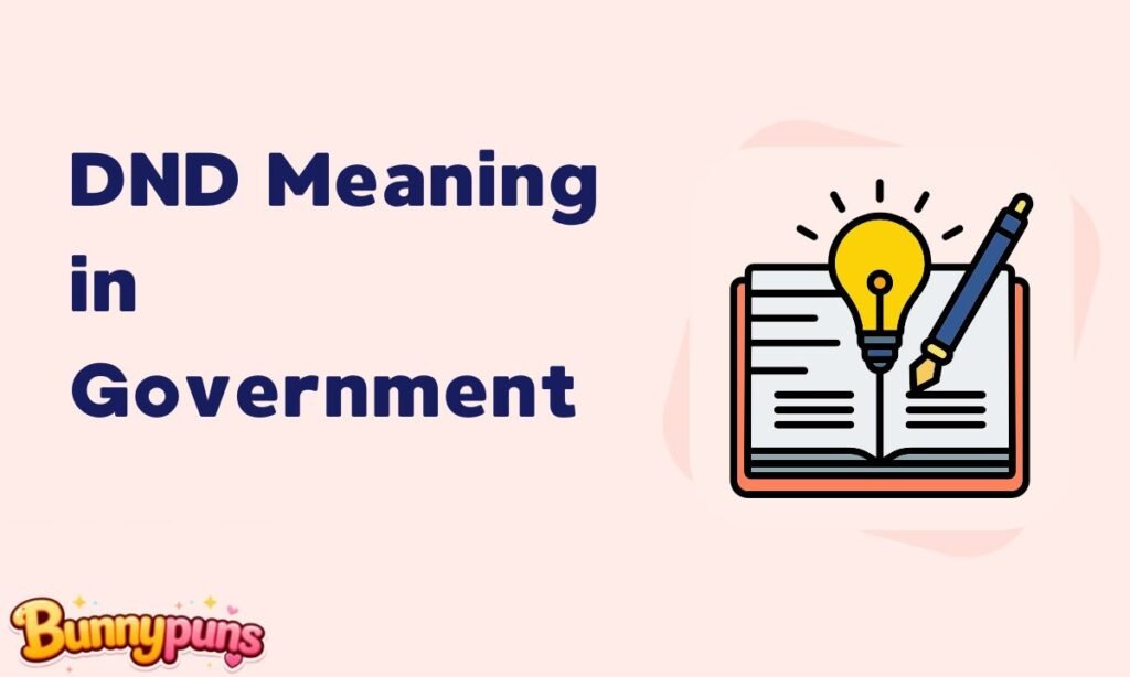 DND Meaning in Government