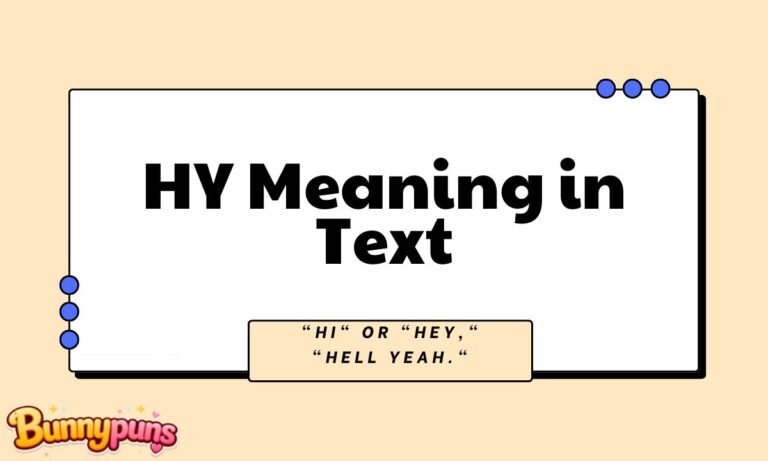 HY Meaning in Text
