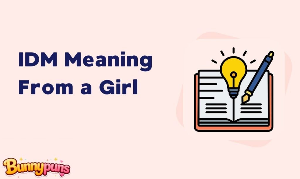 IDM Meaning From a Girl