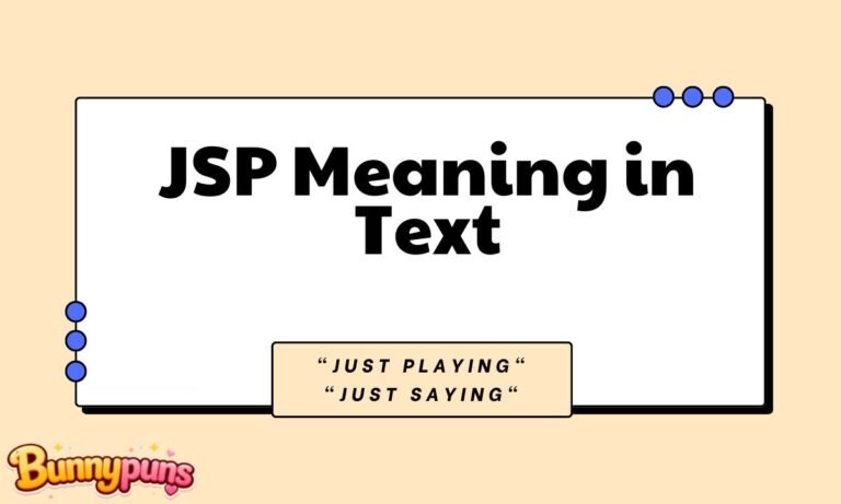 JSP Meaning in Text