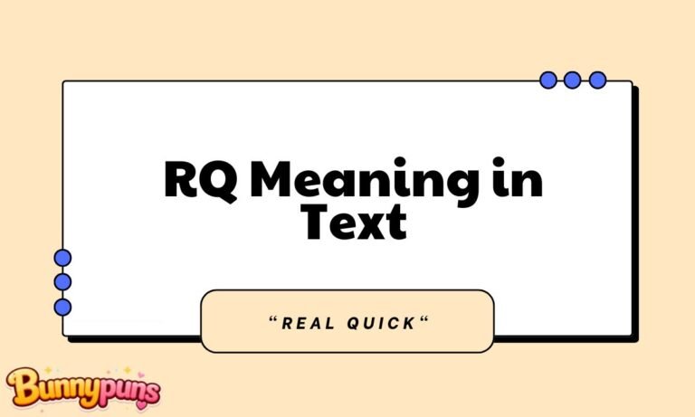 RQ Meaning in Text