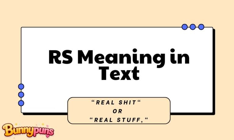RS Meaning in Text