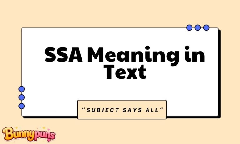 SSA Meaning in Text